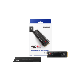 Unidad SSD Interna - SAMSUNG - 980 PRO con disipador - 2 TB - NVMe - (MZ-V8P2T0CW)