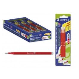 Bismark Recambio bolígrafo de tinta borrable blíster de 3 rojo Precio: 1.9499997. SKU: B1EWZHZAT4