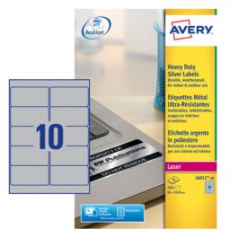 Paquete 20 Hojas Etiquetas Plateadas de Poliéster-Impresoras Láser-96X50,8 Mm Avery L6012-20 Precio: 50.94999998. SKU: B15Q6NQ86F