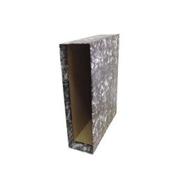 Unisystem Clásico cajetín para archivador palanca 65mm cuarto natural cartón forrado gris Precio: 0.95000004. SKU: B186AKQNCC