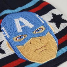 Gorro Infantil Captain America The Avengers Azul marino (Talla única)