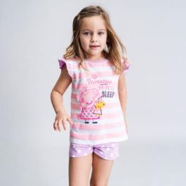 Pijama Corto Single Jersey Tirantes Peppa Pig Rosa