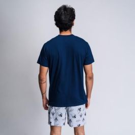 Pijama Corto Single Jersey Punto Boba Fett Azul Oscuro
