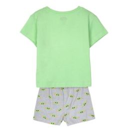 Pijama Corto Single Jersey Punto The Mandalorian Verde Claro