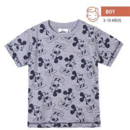 Camiseta Corta Single Jersey Punto Mickey Gris Precio: 2.95000057. SKU: 2200009106