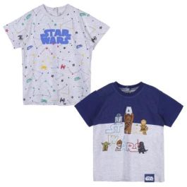 Camiseta de Manga Corta Infantil Star Wars Gris 2 Unidades 24 Meses Precio: 7.95000008. SKU: B1FW3T3YPN