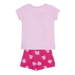 Pijama Corto Single Jersey Punto Peppa Pig Rosa