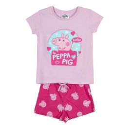 Pijama Corto Single Jersey Punto Peppa Pig Rosa