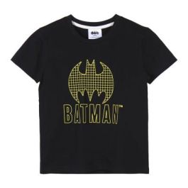 Camiseta de Manga Corta Infantil Batman Negro 8 Años