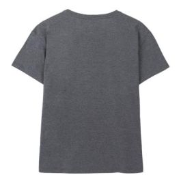 Camiseta Corta Single Jersey Punto Stitch Gris Oscuro