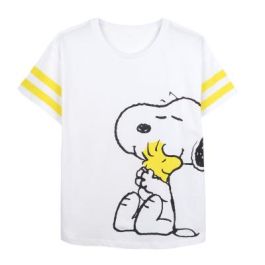 Camiseta Corta Single Jersey Punto Snoopy Blanco Precio: 14.95000012. SKU: 2200009277