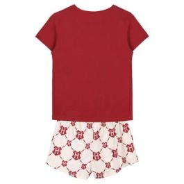 Pijama Corto Single Jersey Punto Harry Potter Rojo Oscuro