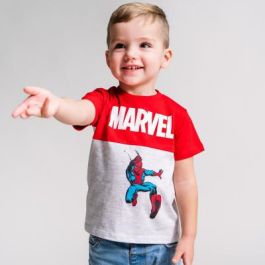 Camiseta Corta Pack X2 Marvel Gris