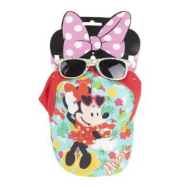 Set de gorra y gafas de sol Minnie Mouse Gorra Gafas de Sol Turquesa (53 cm) (2 pcs)