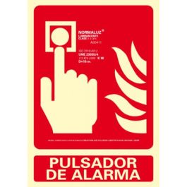 Cartel de extinción "pulsador de alarma" clase b (pcv 0,7mm) 21x30cm normaluz Precio: 2.95000057. SKU: S7907021
