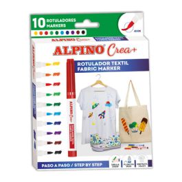 Estuche 10 Unidades Rotuladores Textil Colores Surtidos Alpino AR010132 Estuche 10 Unidades Rotuladores Textil Colores Surtidos Alpino AR010132
