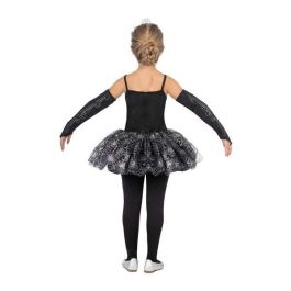 Disfraz bailarina esqueleto tiara, vestido, mitones y mallas talla 5-6 y