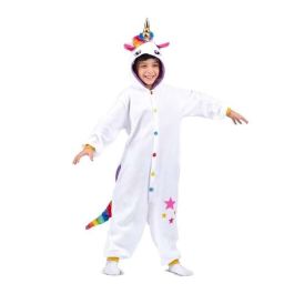 Disfraz unicornio blanco talla unica child (kigurumi con capucha y cola)