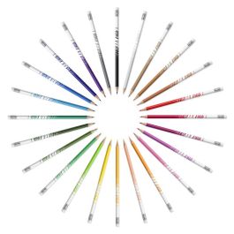 Bic Lápices de colores evolution illusion borrables con goma surtidos - caja de 12 -