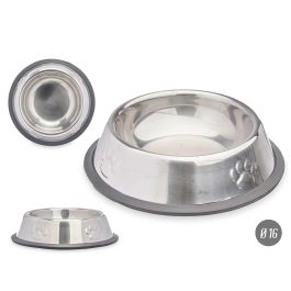 Comedero metálico para mascota con goma antideslizante - 16 cm - Mascow (24 Unidades) Comedero metálico para mascota con goma antideslizante - 16 cm - Mascow (24 Unidades)