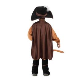 Disfraz gato con botas sombrero, máscara, capa, mono, cinturón, cola y polainas talla 5-6 y Disfraz gato con botas sombrero, máscara, capa, mono, cinturón, cola y polainas talla 5-6 y