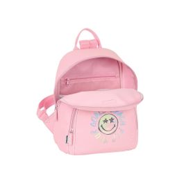 Mochila Casual Smiley Iris Rosa (25 x 30 x 13 cm)