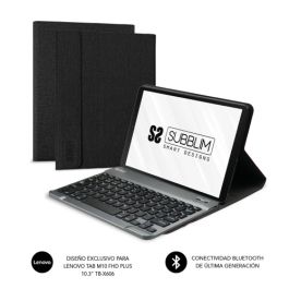 Teclado Bluetooth con Soporte para Tablet Subblim SUBKT3-BTL200 Negro Qwerty Español