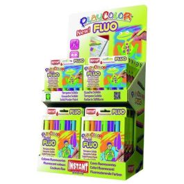 Tempera Instant Solida Playcolor Fluo Expositor De 144 (12 Estuches One 10Gr. De 6 Colores Y 12 Estuches Pocket 5Gr. De 6 Colores) Precio: 190.50000057. SKU: B17GQD22ZA
