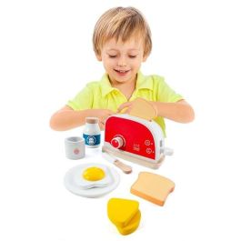 Molto Tostadora de Madera con 9 Accesorios, Juego de Cocina para Niños, 26.50x20x12 cm