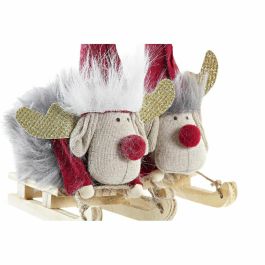 Figura Navidad Alpina DKD Home Decor Blanco Gris 5.5 x 16.5 x 15 cm (2 Unidades) Figura Navidad Alpina DKD Home Decor Blanco Gris 5.5 x 16.5 x 15 cm (2 Unidades)
