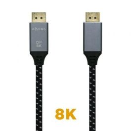 AISENS - CABLE DISPLAYPORT V1.4 8K@60HZ, DP/M-DP/M, GRIS/NEGRO, 0.5M Precio: 4.49999968. SKU: B1FVT9C9QP