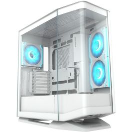 COUGAR FV270 ARGB Midi Tower Gaming PC Blanco con Panel Vidrio Templado e Iluminación RGB - Soporte ATX/EATX
