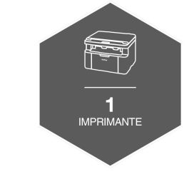 Brother DCP-1612WVB Multifunción Láser Blanco y Negro, Copias, Escáner A4 Negro/Plata