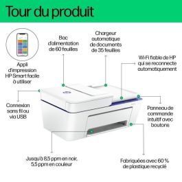 Impresora todo en uno HP Deskjet 4230e de inyección de tinta en color, copia y escaneo: 3 meses de tinta instantánea incluida con HP+ Impresora todo en uno HP Deskjet 4230e de inyección de tinta en color, copia y escaneo: 3 meses de tinta instantánea incluida con HP+