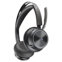 HP Voyager Focus 2 UC Auriculares Inalámbricos USB-C/A Certificados para Microsoft Teams, Oficina/Centro de Llamadas, Negro