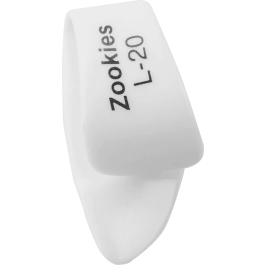 DUNLOP 12 Púas Pulgar Zookies Large / Ángulo 20º Guitarra