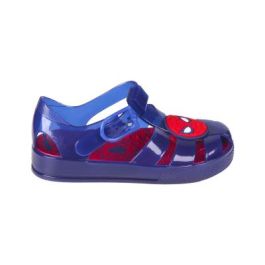 Sandalias Cangrejeras Pvc Spiderman Azul