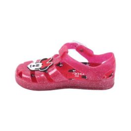 Sandalias Cangrejeras Pvc Minnie Rojo