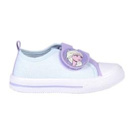 Zapatilla Loneta Suela Pvc Algodón Frozen 2 Lila