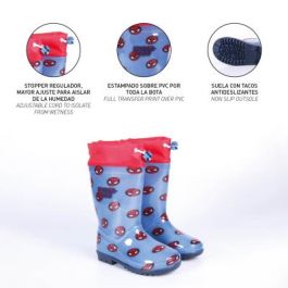 Botas Lluvia Pvc Spiderman Azul