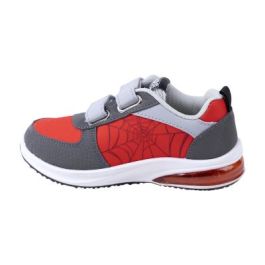 Deportiva Suela Pvc Con Luces Spiderman Rojo