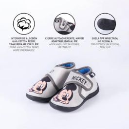 Zapatillas de Estar por Casa 3D Mickey Mouse Gris claro 26