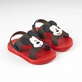 Sandalias Casual Goma Mickey Rojo