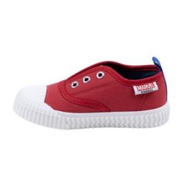 Zapatilla Loneta Suela Pvc Elásticos Spiderman Rojo