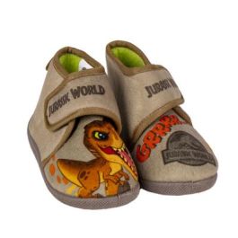Zapatillas De Casa Media Bota Jurassic Park Marrón