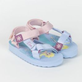 Sandalias Casual Velcro Frozen Azul