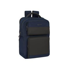 Mochila 2 bolsillos portatil 15,6''+usb safta business "dark blue" 31x44x13cm Precio: 60.804072999999995. SKU: S4306782