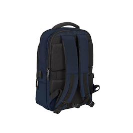 Mochila para Portátil y Tablet con Salida USB Safta Business Azul oscuro (29 x 44 x 15 cm)