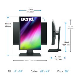 Benq SW240 61,2 cm (24.1") 1920 x 1080 Pixeles Full HD LED Gris Precio: 507.94999948. SKU: S7728578