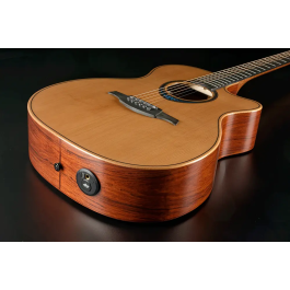 LAG Guitarra Acústica Auditorium Cutaway A/E Blue Wave 2 Lag